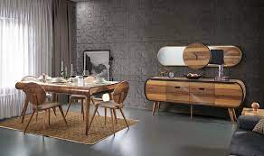 Alyans daily concept yemek odası takımı ceviz kaplama. Power Ceviz Yemek Odasi Medusa Home