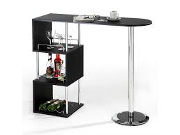 A home bar or cocktail bar is perfect for displaying your favorite spirits, while entertaining in style. Table Haute De Bar Vigando 3 Tablettes Mdf Noir Vente De Table Conforama Bars For Home Bar Furniture Pub Table Sets