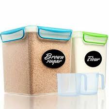 Komax biokips large food storage container. Large Airtight Food Storage Containers Flour Sugar Air Tight Canister Set 2 Pack 796029620847 Ebay