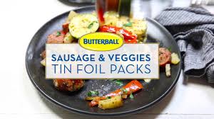 ½ teaspoon ground black pepper. Easy Tin Foil Sausage And Veggies Dinner Butterball Youtube