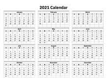 2021 calendar printable one page these 12 month calendars are compact so they can easily fit on one page. Printable Calendar 2021 Simple Useful Printable Calendars