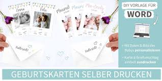 Damit die ärzte und hebammen wissen, was man bei der geburt möchte und was man nicht möchte. Geburtskarte Einfach Selber Personalisieren Ausdrucken Diy Shop Blog Downloaden Drucken Glucklich Sein
