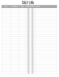 Calf Log Cattle Records Farm Planner Etsy In 2020 Cattle Cattle Ranching Miniature Cattle