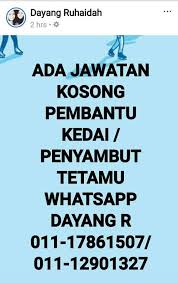 ~ when you help someone. Jawatan Kosong Kemaman Facebook