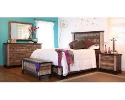 6 Piece Rustic Southwest King Bedroom Sam Levitz Furniture Bedroom Sets Queen King Bedroom Sets California King Bedroom Sets