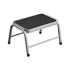 Shop step stools at acehardware.com and get free store pickup at your neighborhood ace. Silver Metal Step Stool With Rubber Mat Grattan