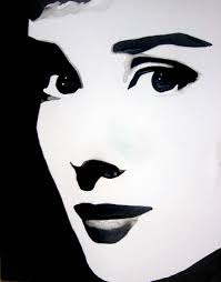 Black And White High Contrast Photos Of Celebrities Audreyhepburn Audrey Hepburn Painting High Contrast Images Contrast Art