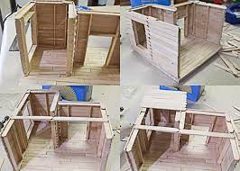 Take a look at these homemade popsicle stick house ideas and designs. Craft Stick Doll House Tutorial Woo Jr Kids Activities