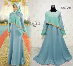 Model baju gamis babydoll untuk pesta. Gamis Pesta Kondangan Model 2019 Stella