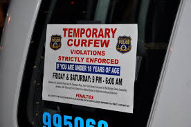 Curfew issued for la county following protests Flash Mob Curfew Sign