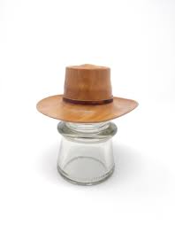Take charge of your education. Art Jalbert Mini Cowboy Hat Apple Wood Trove Art Gallery Boutique