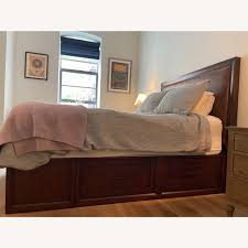 Queen grovelane katalina storage platform bed with 2 urban drawers x112466466 size: Pottery Barn Platform Storage Bed W Headboard Aptdeco