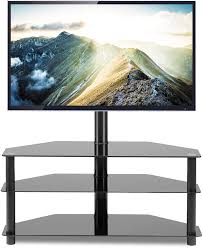 Maybe you would like to learn more about one of these? Amazon Com Tavr Glass Floor Tv Stand With Swivel Mount For 32 37 43 47 50 55 60 65 70 Inch Plasma Lcd Led Oled Flat Curved Screen Tv Height Adjustable 3 In 1 Corner Tv