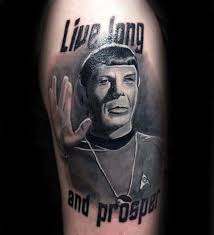 And now you can show your trekkie pride right on your skin with my new 2 week tattoo! 50 Star Trek Tattoo Designs For Men Science Fiction Ink Ideas