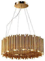 Check spelling or type a new query. Gold Stainless Steel Rod Light Fixture With Led Downlight Contemporary Pendant Lighting By Design Living Houzz