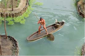 They were created by staking out the shallow lake bed and then fencing in the rectangle with wattle. Aztecs Gardens In The Lake Te Papa S Blog