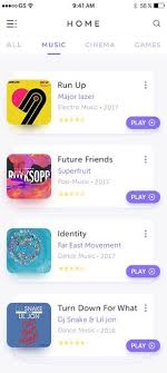 List Music App Interface Design Ios App Design App Design