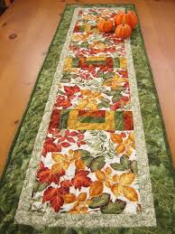 Colorful Autumn Table Runner Etsy Fall Table Runners Table Runners Quilted Table Runners