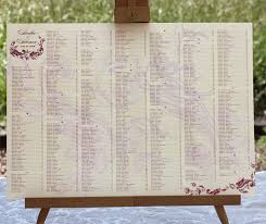 wedding reception table seating charts invitations by ajalon