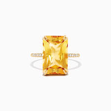 Citrine is known as the gem of optimism and renewal and is the birthstone for the month of november. Effy Sunset 14k Yellow Gold Citrine And Diamond Ring 6 72 Tcw Effyjewelry Com