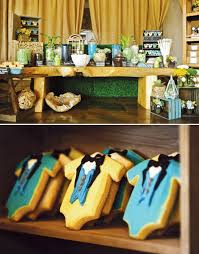 Little Southern Gentleman Baby Shower Soiree Hostess With The Baby Shower Candy Bar Celebrity Baby Showers Baby Shower Cookies