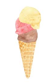Watercolor Ice Cream Clipart Ice Cream Shop Popsicle Summer Etsy Ice Cream Clipart Ice Cream Waffle Cone Ice Cream Shop