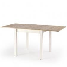 Table carrée maria 120 cm avec 2 allonges portefeuilles de 40 cm. Table Carree Bois Et Blanche Et Sa Rallonge Pour Tous Vos Evenements