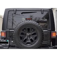 Liteway 07 16 Jeep Wrangler Jk Led Rear Tail Light Smoke Lens Third High Brake Light Cool Jeeps Jeep Tail Light