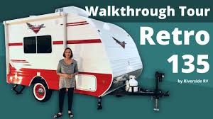 Travel trailer with rear entry door. Retro 135 Travel Trailer Walkthrough Tour Youtube