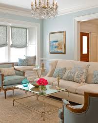 Light And Bright Katie Rosenfeld Design Blue And Cream Living Room Modern Classic Living Room Blue Living Room