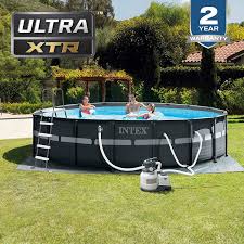 Intex 18ft X 52in Ultra Xtr Pool Set With Sand Filter Pump Ladder Ground Cloth Pool Cover G Best Above Ground Pool Intex Above Ground Pools Easy Set Pools