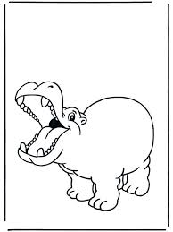 Cartoon safari animals coloring page black and white cartoon illustration of safari wild animal characters group coloring book hippo coloring pages stock. Hippos For Kids Coloring Home