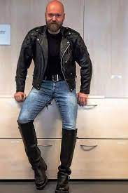 Pin By Cmcts1 On Dudes Leather Jacket Men Versace Leather Jacket Celebrity Style Men
