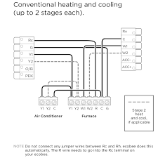 R can go into either rc or rh terminals on your ecobee3. Smartthermostat With Voice Control And Ecobee4 Wiring Diagrams Ecobee Support