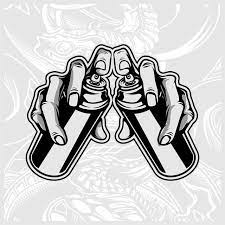 Vetor De Grafite De Pintura Em Po Manual Aerosol Arte Artista Imagem Png E Vetor Para Download Gratuito Graffiti Drawing Graffiti Cartoons Graffiti