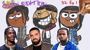 All orders are custom made and most ship worldwide within 24 hours. Draw Rappers As Cartoons Drake Travis Scott Pop Smoke S2 Ep1 Travis Scott Iphone Wallpaper Smoke Drawing Rapper Art