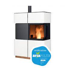 Stufa A Pellet A Convenzione Naturale Ravelli Chiara S 11 Kw Bianca