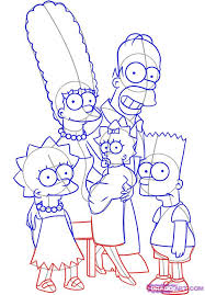 How To Drawing For The Simpsons Created By Matt Groening The Grey Lines Indicate The Base Lines For The Car Simpsons Art Simpsons Drawings Character Drawing