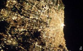 Cities At Night The View From Space Feature Articles Night City City Lights At Night Chicago Photography