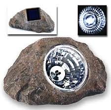 Solar Spot Light Rock 3 Led 7 X5 X5 Gray Brown Solar Rock Lights Solar Spot Lights Save Energy Save Money