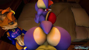 Yoshi gets fuck and blowjob Tails Femboy