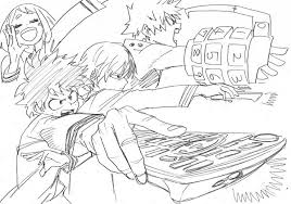 Katsuki bakugou, izuku midoriya, shoto todoroki. My Hero Academia Coloring Pages Coloring Home