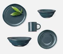 Marcus Midnight Teal Dinnerware