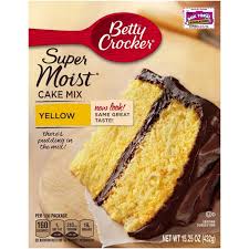 Betty crocker supermoist strawberry cake mix 432g (15.25oz) pack of 1. Betty Crocker Super Moist Yellow Cake Mix 432g American Fizz