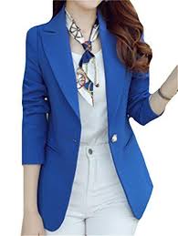 Oberora Women Stylish Pockets One Button Open Front Blazer Suit Jackets Womens Fashion Blazer Fashion Lightweight Blazer