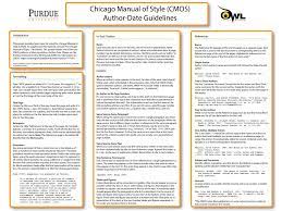 When printing this page, you must include. Cmos Author Date Classroom Poster Purdue Writing Lab
