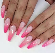 Pink ombre nail designs make a particularly sweet complement to summertime dressing. The Nails Pink Ombre Nails Ombre Acrylic Nails Summer Acrylic Nails