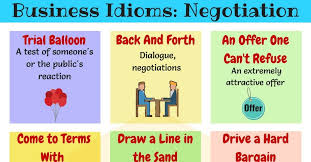 Useful Idioms For Business Negotiations In English 7 E S L Idioms And Phrases Idioms Learn English