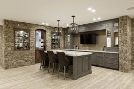 Building kitchen island breakfast bar diy base cabinets. Finished Basement With Wet Bar And Wine Cellar Aldie Va Metro Building Remodeling Group No Va Dc Md