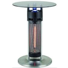 Energ 1400w Electric Infrared Bistro Table Patio Heater With Led Light 120v Silver Hea 14756led Ultimate Patio Heater Outdoor Heating Outdoor Heaters
